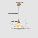 Modern brass and clear glass led pendant lamp for dining room