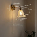 Modern brass and crystal led wall lamps bedroom sconce