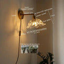 Modern brass and crystal led wall lamps bedroom sconce