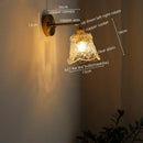 Modern brass and crystal led wall lamps bedroom sconce