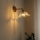 Modern brass and crystal led wall lamps bedroom sconce