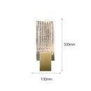 Modern brass and crystal wall light bedroom glass sconce