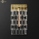Modern brass and crystal wall sconce living room art deco light
