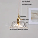 DecorBites™ Brass Glass LED Pendant Light: Nordic Modern Simple Home Decor Hanging Lamp
