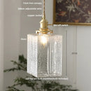 DecorBites™ Brass Glass LED Pendant Light: Nordic Modern Simple Home Decor Hanging Lamp