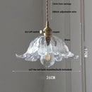 DecorBites™ Brass Glass LED Pendant Light: Nordic Modern Simple Home Decor Hanging Lamp