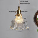DecorBites™ Brass Glass LED Pendant Light: Nordic Modern Simple Home Decor Hanging Lamp