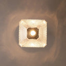 Modern brass and diamond glass pendant lamp for living room