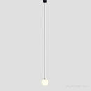 Modern brass and frosted glass ball pendant light kitchen lighting