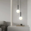 Modern brass and frosted glass pendant light dining room chandelier