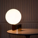 Modern brass and glass ball table lamp bedroom bedside light