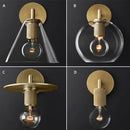 DecorBites™ Darlene | Gold Wall Sconce