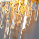 Modern brass and k9 crystal wall sconce led bedroom light