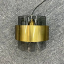 Modern brass and smoked glass pendant light dining room decorbites gold wrought iron