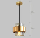 Modern brass and smoked glass pendant light dining room decorbites gold wrought iron