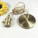 Modern brass and textured clear glass knob switch pendant light kitchen