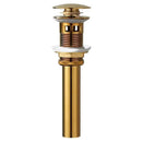 DecorBites™ Brass Pop Up Bathroom Basin Waste Drain With Overflow/Without Overflow