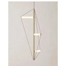 Modern brass and white led disc pendant light bedroom chandelier