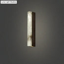 Modern brass and white onyx wall lighting – living room sconce