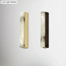 Modern brass and white onyx wall lighting – living room sconce
