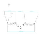 Modern brass artistic necklace chandelier living room pendant light