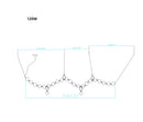 Modern brass artistic necklace chandelier living room pendant light