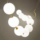 Modern brass artistic necklace chandelier living room pendant light