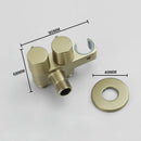 Modern brass bidet faucet set bathroom dual handle wall sprayer