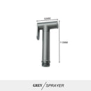 Modern brass bidet spray kit for bathroom with coiled hose