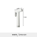 Modern brass bidet spray kit for bathroom with coiled hose