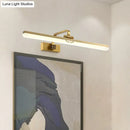 Modern brass & black led wall sconce dressing table vanity light