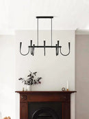 Modern brass black pendant chandelier kitchen island light
