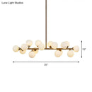 Modern brass bubbled island light fixture dining room chandelier