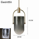 DecorBites™ Bucket Glass Pendant Lamp LED Modern Hanging Lights for Dining Room Kitchen Home Décor