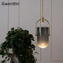 DecorBites™ Bucket Glass Pendant Lamp LED Modern Hanging Lights for Dining Room Kitchen Home Décor