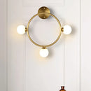 DecorBites™ Modern Brass Metal Wall Sconce with 3 LED Lights for Bedside