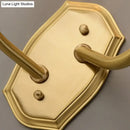 DecorBites™ Modern Brass Sconce Light with Clear Glass Shade - Wall Mounted 1/2-Light for Living Room