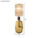 DecorBites™ Modern Brass Sconce Light with Clear Glass Shade - Wall Mounted 1/2-Light for Living Room