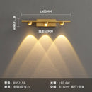 Modern brass copper led wall lamp bedroom reading light