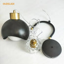 Modern brass crystal ball pendant light bedroom decor
