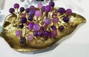 Modern brass crystal grape ornaments living room sculpture