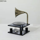 Modern brass crystal music equipment model amber living room decor