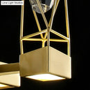 DecorBites™ Modern Brass Wall Sconce with Crystal Rock Deco, Metal Light Fixture
