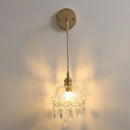 Modern brass crystal wall lamp bathroom mirror light