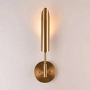 Modern brass cylindrical wall light – living room sconce