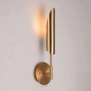 Modern brass cylindrical wall light – living room sconce
