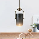 Modern brass decorbites bucket chandelier dining room glass lamp