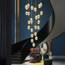 Modern brass decorbites crystal led chandelier living room light