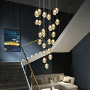 Modern brass decorbites crystal led chandelier living room light