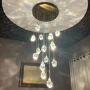 Modern brass decorbites crystal led chandelier living room light